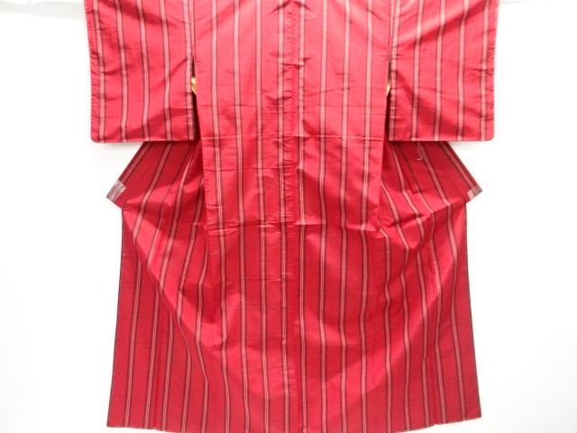 JAPANESE KIMONO / ANTIQUE KIMONO / TAISHO ROMAN STYLE / SILK / WOVEN GRID